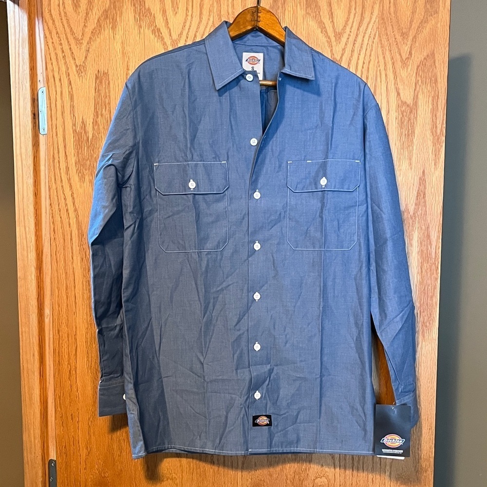Dickies Blue Button-Up Shirt